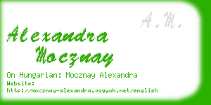 alexandra mocznay business card